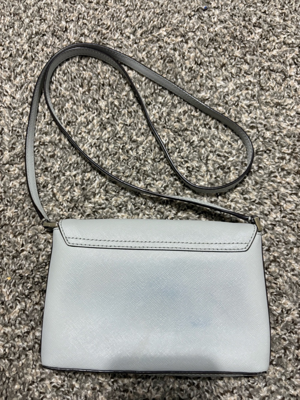 Kate Spade Light Gray Crossbody Shoulder Bag with Turn-Lock Closure - Picture 7 of 7